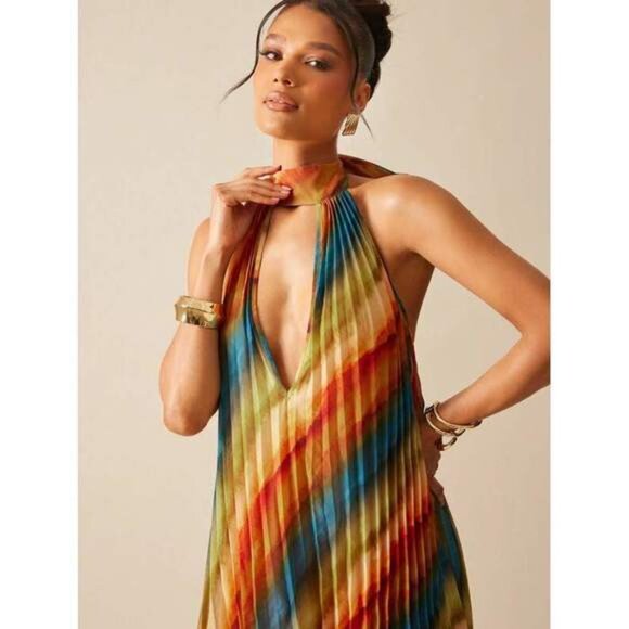 New Summer Women Outfit, Women Clothes, Women Abstract Print Stand C - Picture 3 of 5